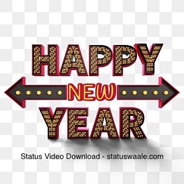 happy new year WhatsApp status video download