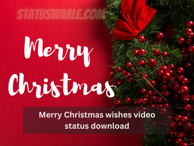 Merry Christmas Wishes Video Status Download